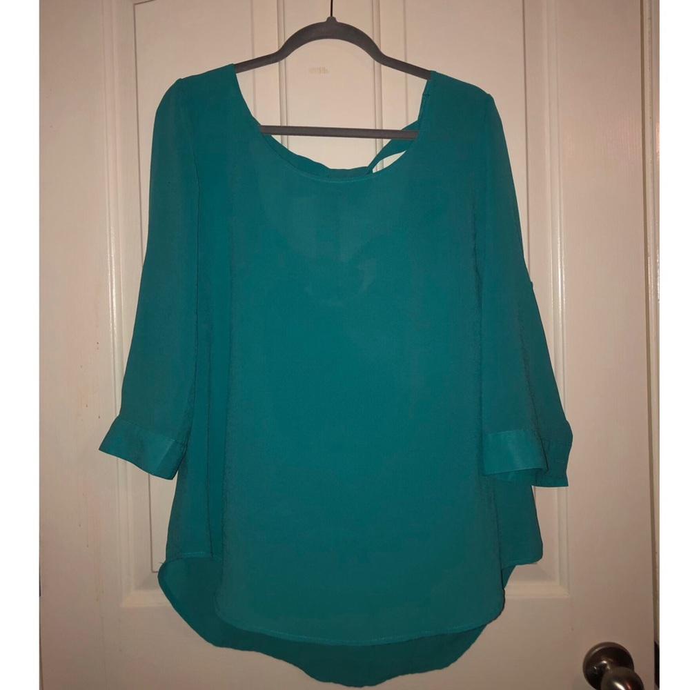 Turquoise blouse